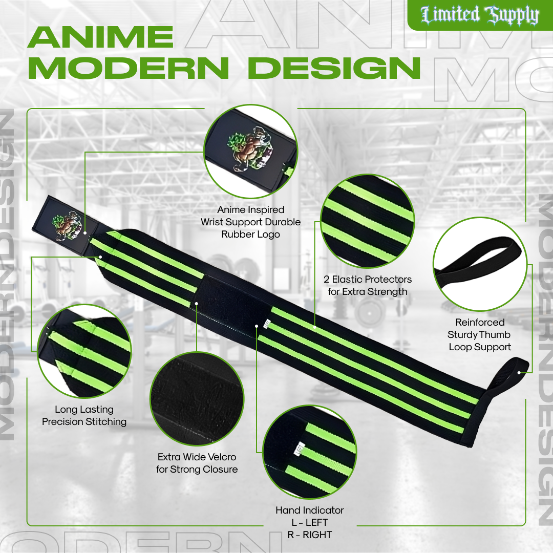 Green DZB Saiyan Wrist Wrap