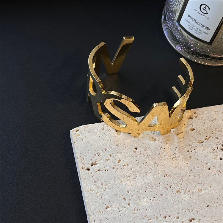 V Gold Design Bracelet