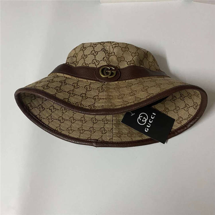 Green/Red Striped GG Design Bucket Hat