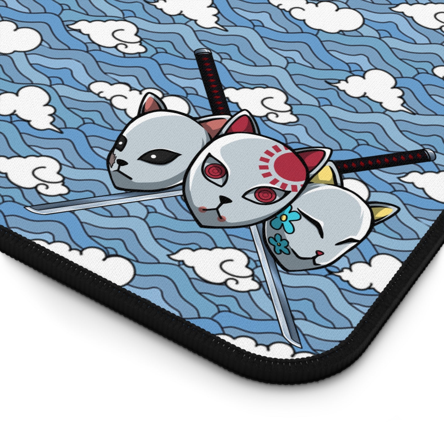 Blue Sakonj Desk Mat