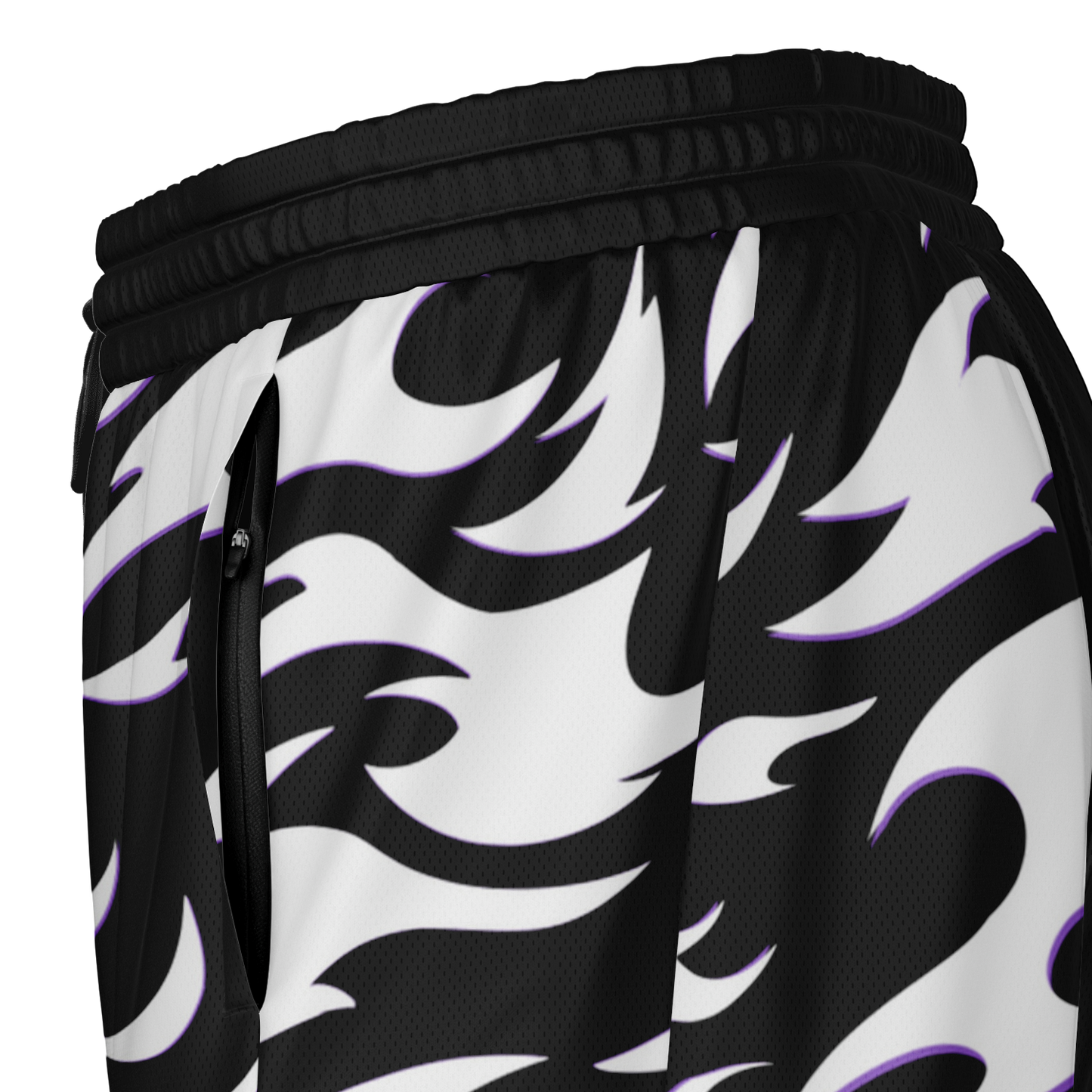 Curse Mark White Men's 2-in-1 Shorts - AOP