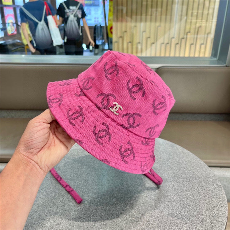 Pink CC Design Bucket Hat