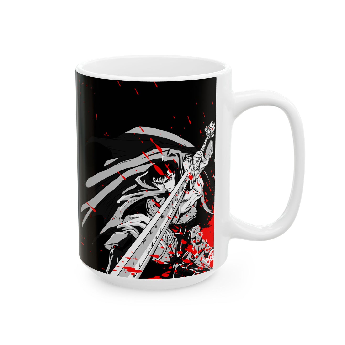 Bersrk Red Splatter Ceramic Mug, (11oz, 15oz)