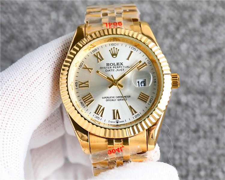 Gold Rlex Design Watch