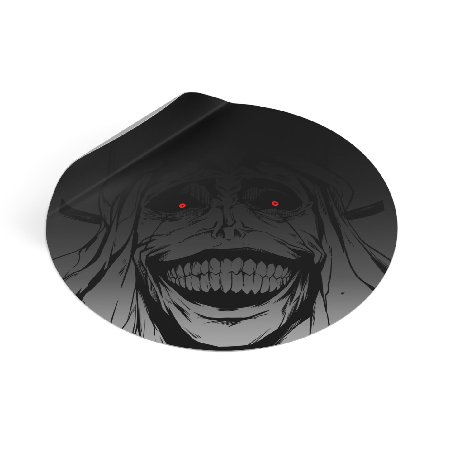 Statue of God Round Vinyl Stickers