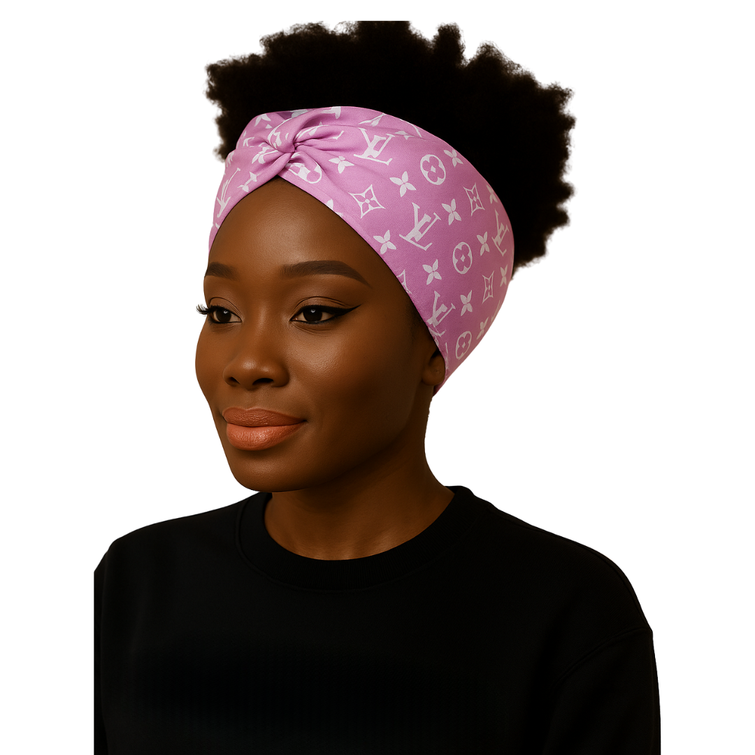 Pink LLV Design Head Scarf