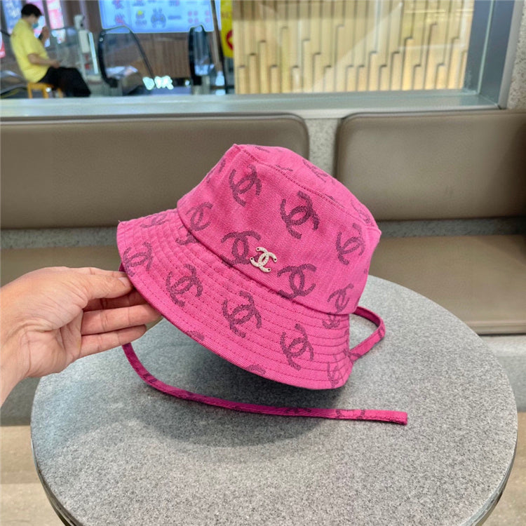 Pink CC Design Bucket Hat