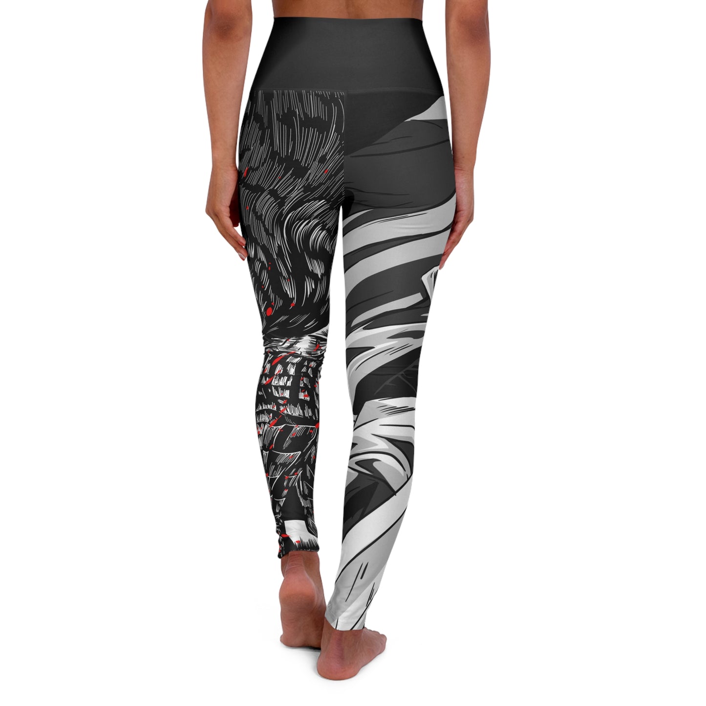 Berserk Splatter High Waisted Yoga Leggings