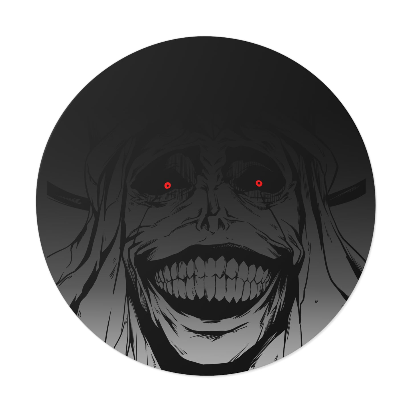 Statue of God Round Vinyl Stickers