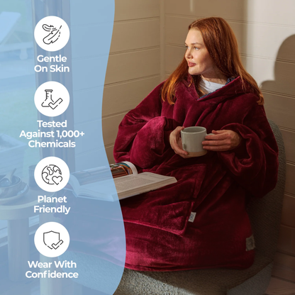 Red Cloud Anime Hoodie Blanket