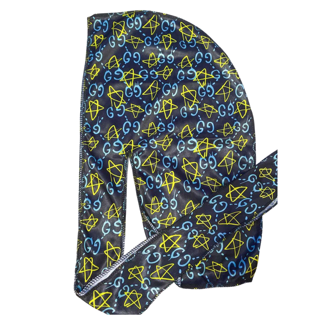 Pre-Order Design SIlky Crown Durag C1