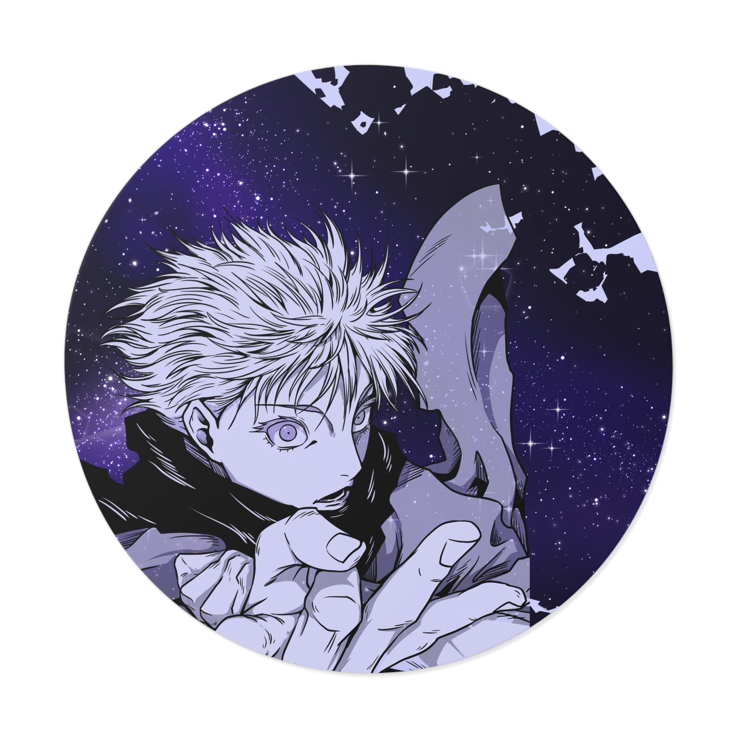 Black Curse Round Vinyl Stickers