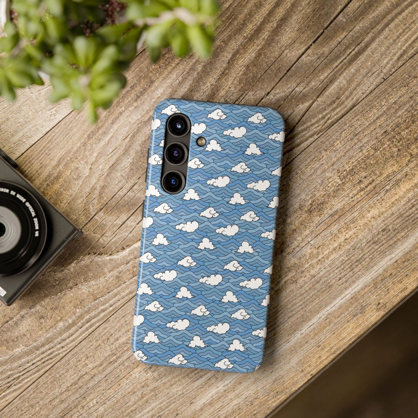 Blue Sakonj Tough Phone Case