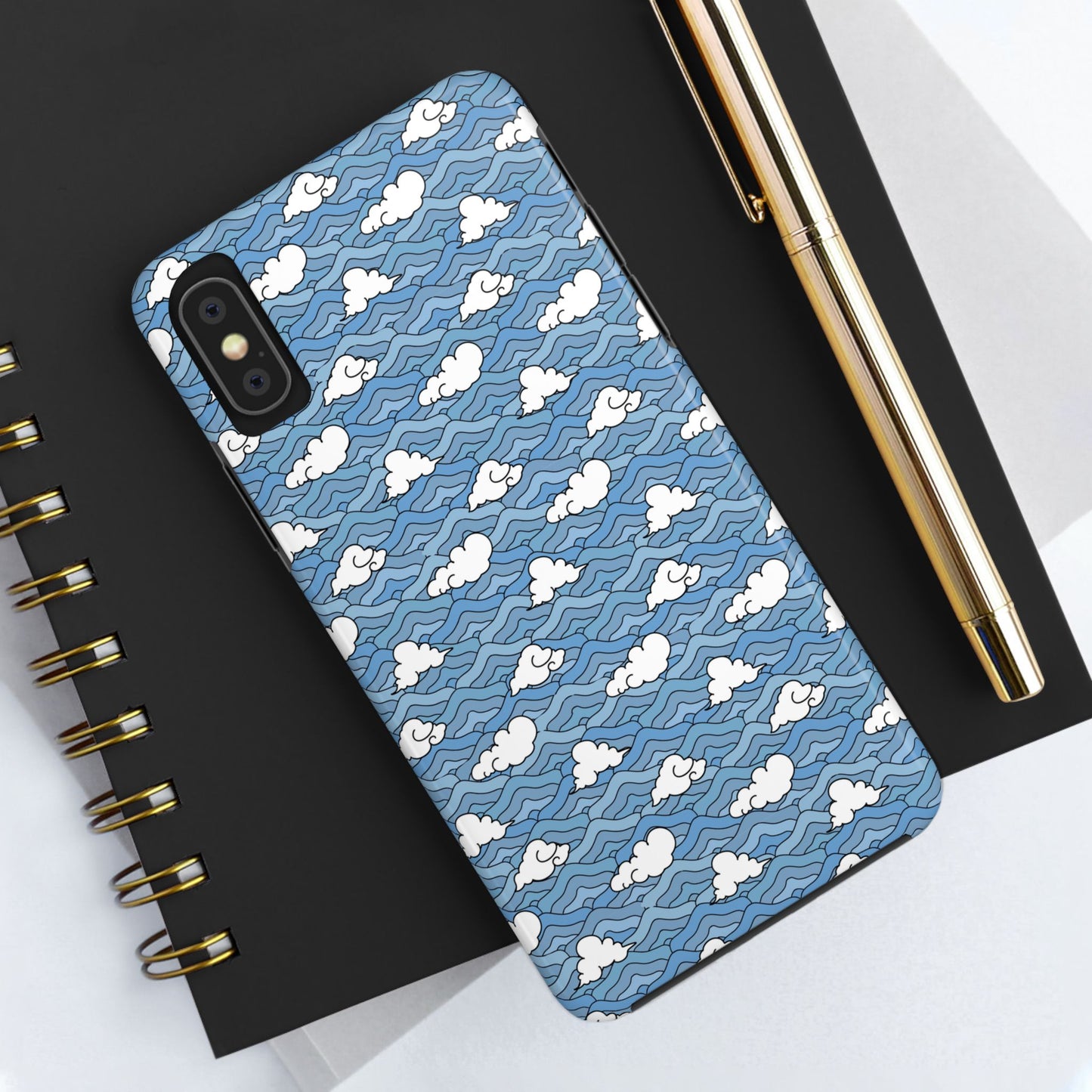 Blue Sakonj Tough Phone Case