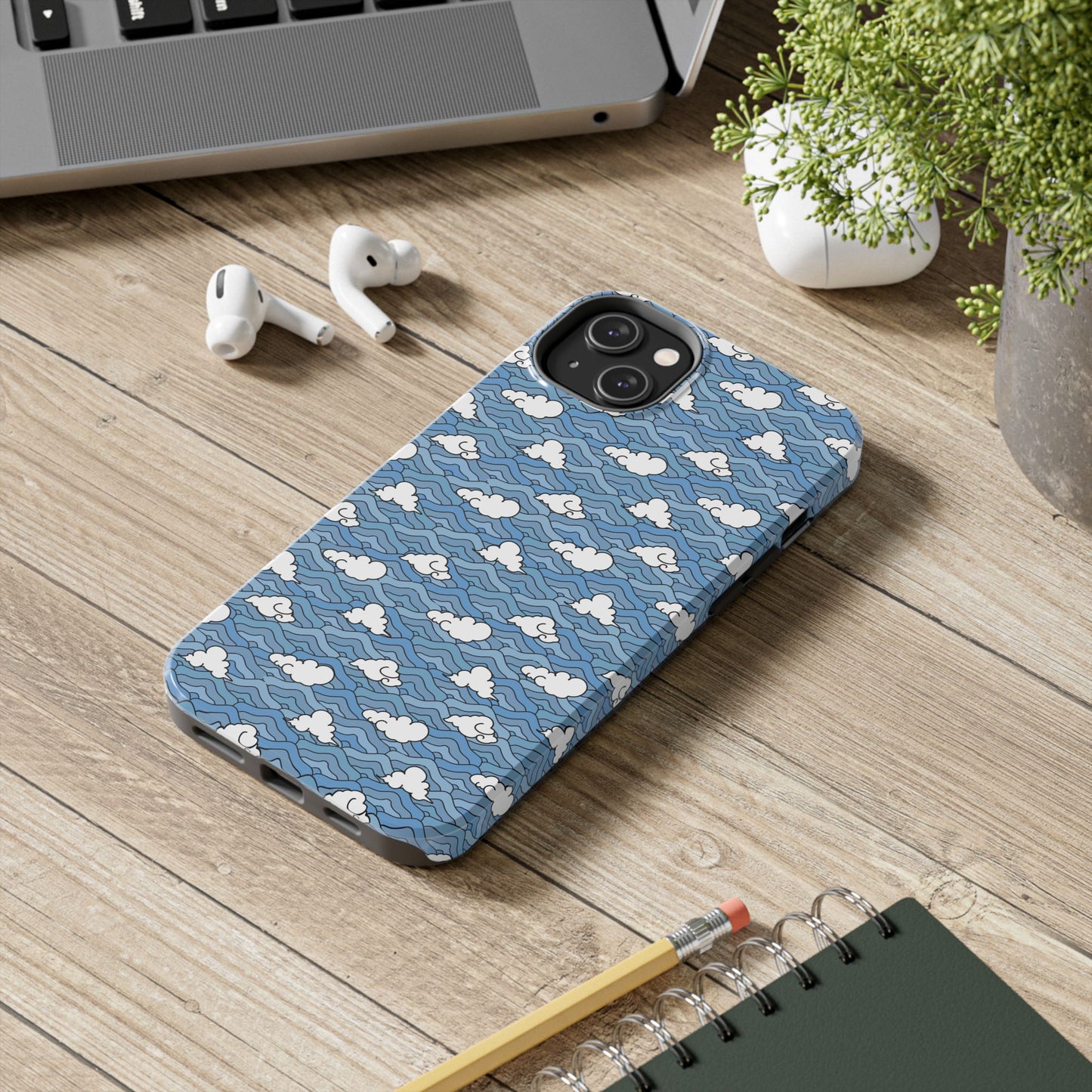 Blue Sakonj Tough Phone Case