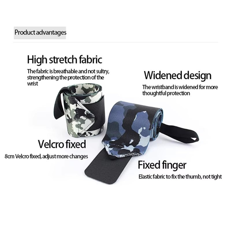 Pre Order Colored and Camo Wrist Wraps Gym Accesories