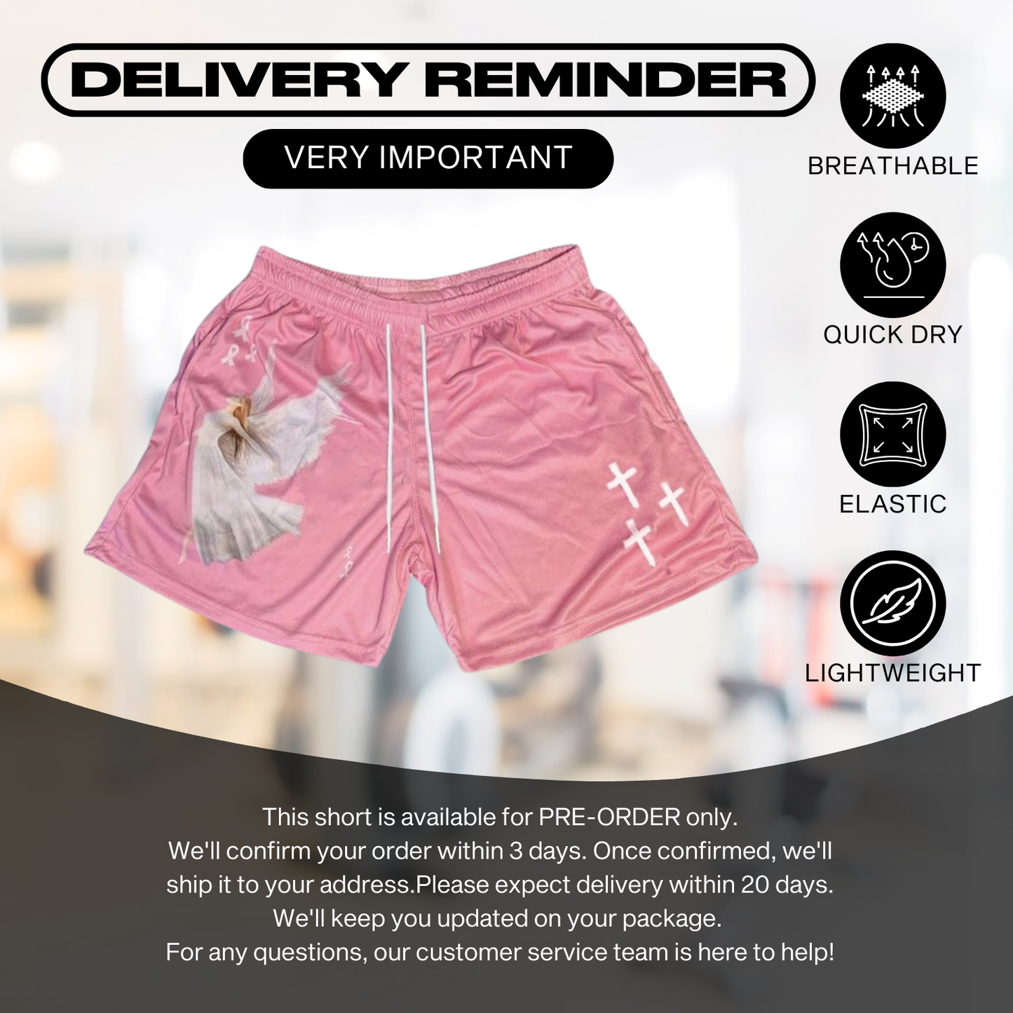 Pre-Order Christian Cross Shorts Multiple Designs