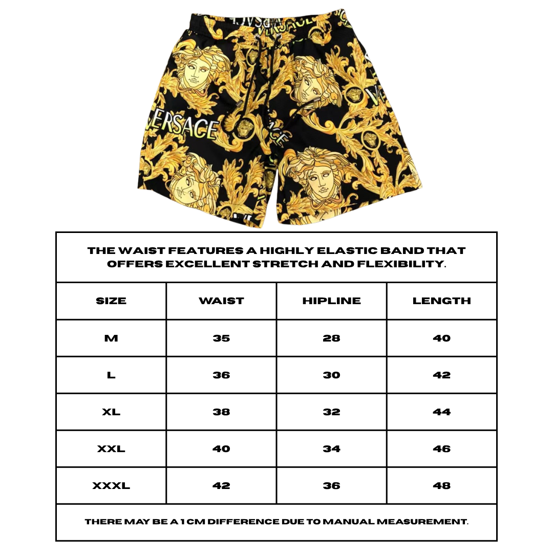 Black V Design Shorts