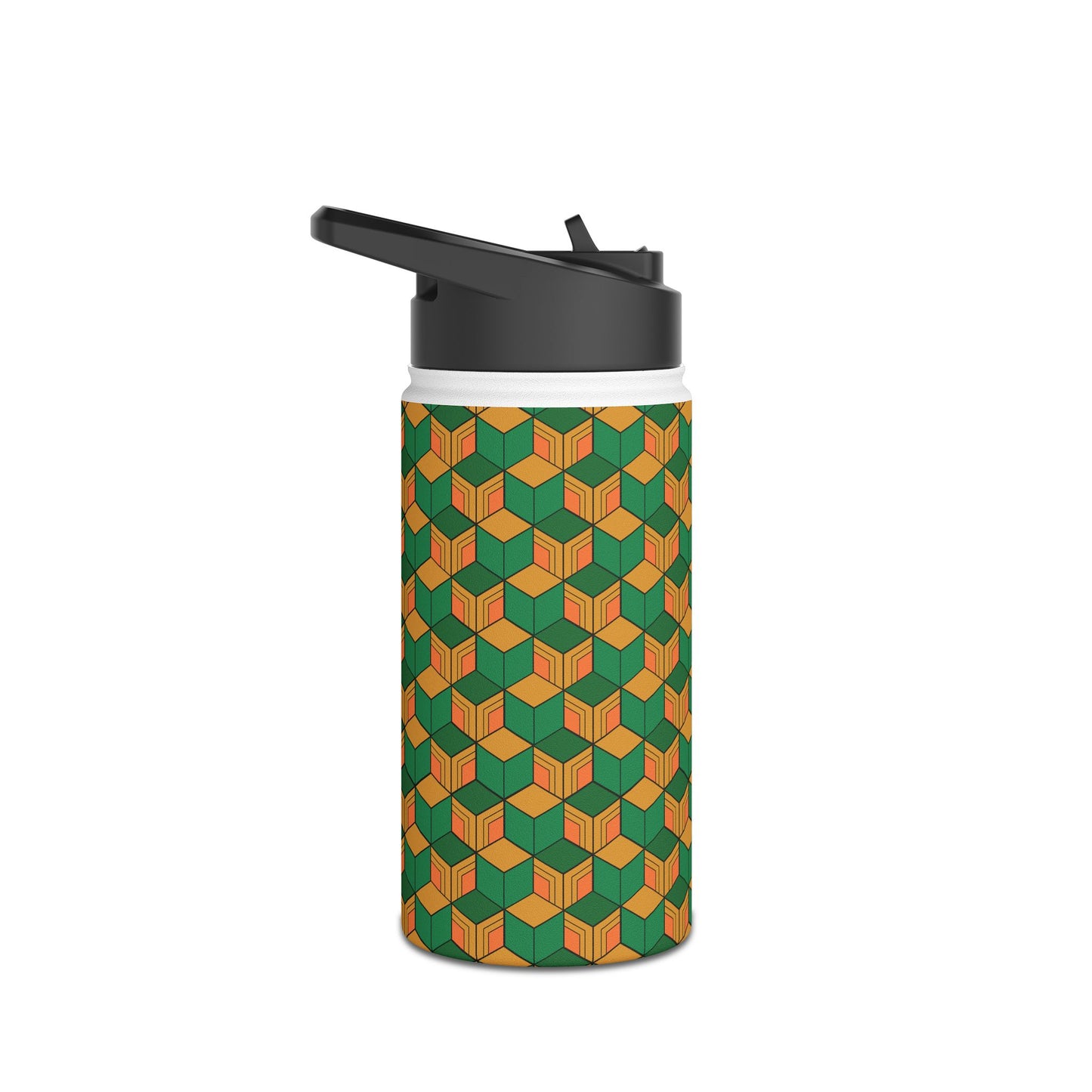 Black Tmk Stainless Steel Water Bottle, Standard Lid