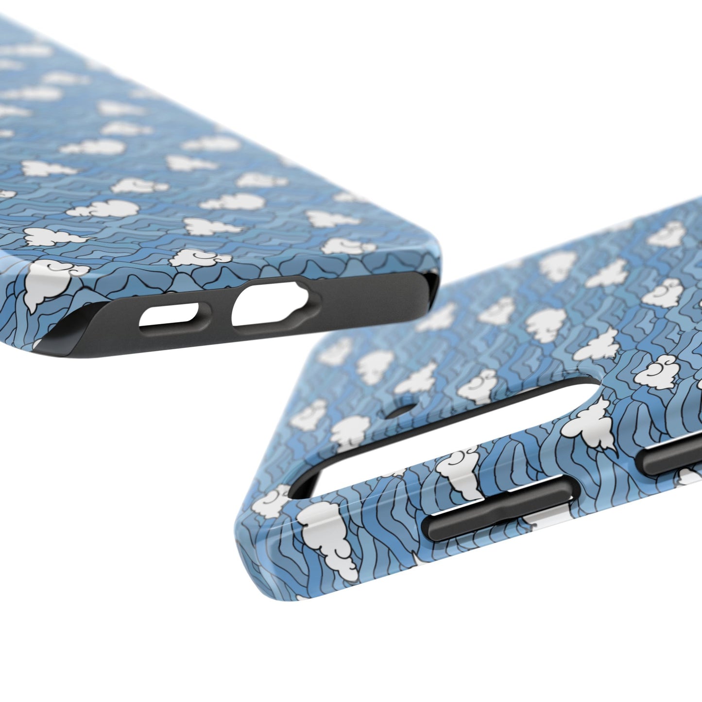 Blue Sakonj Tough Phone Case