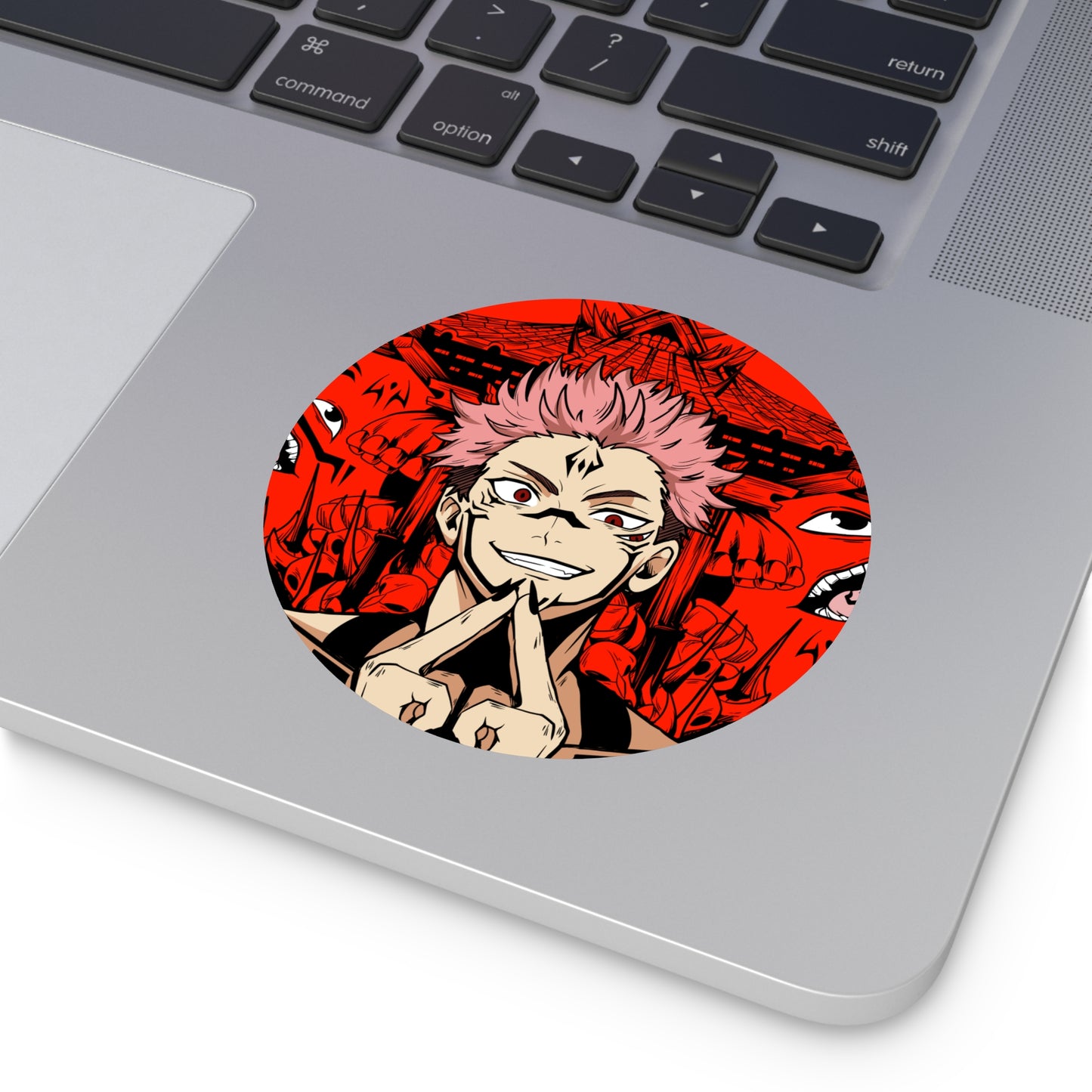 King of Curses Round Vinyl Stickers