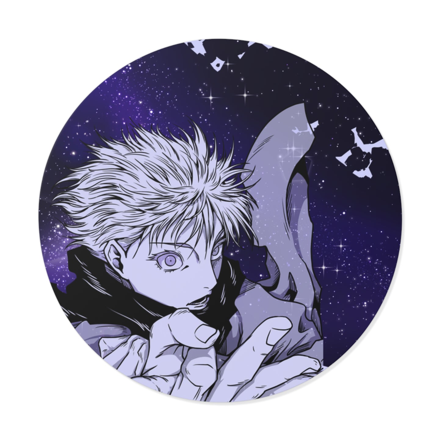 Black Curse Round Vinyl Stickers