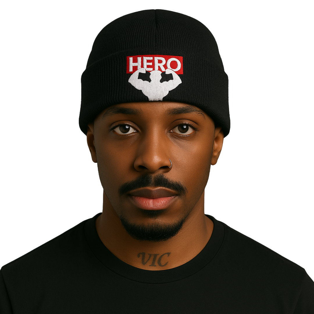 Black Hero Beanie