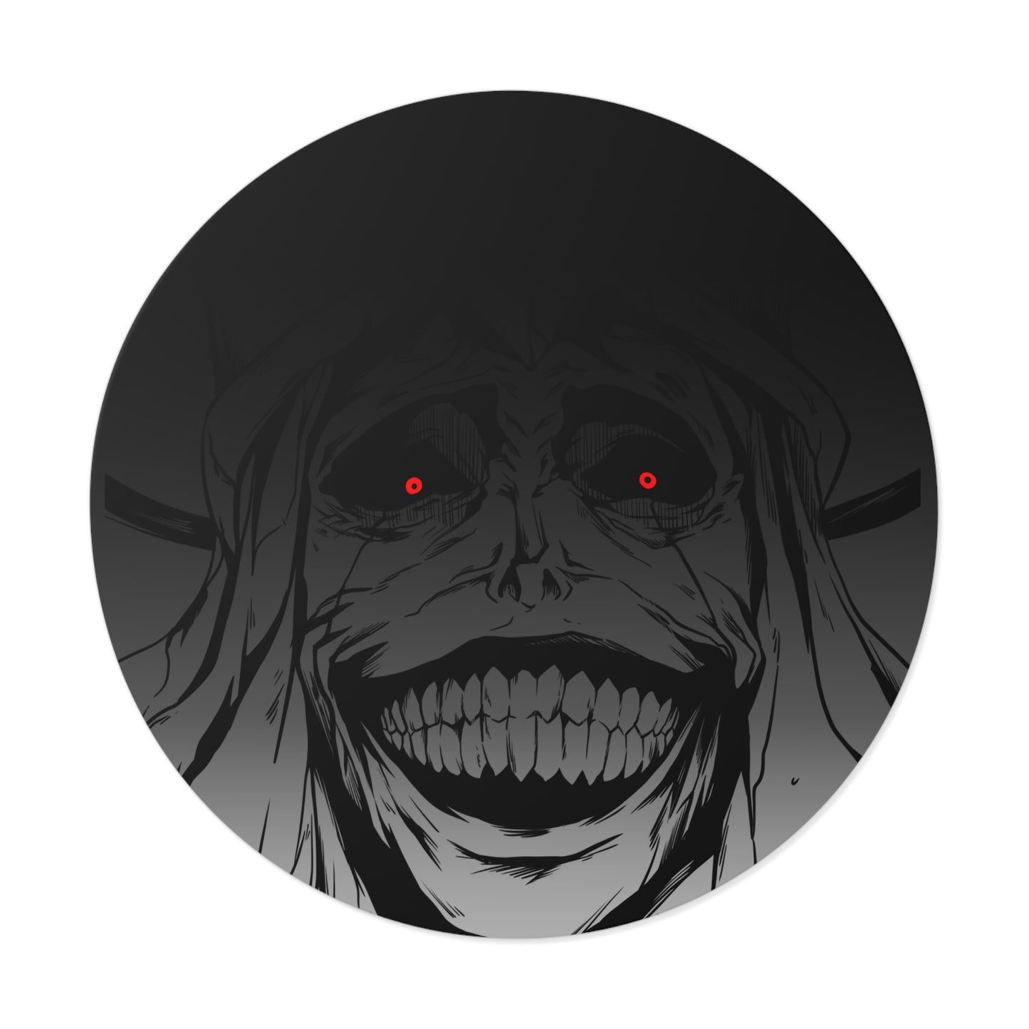 Statue of God Round Vinyl Stickers