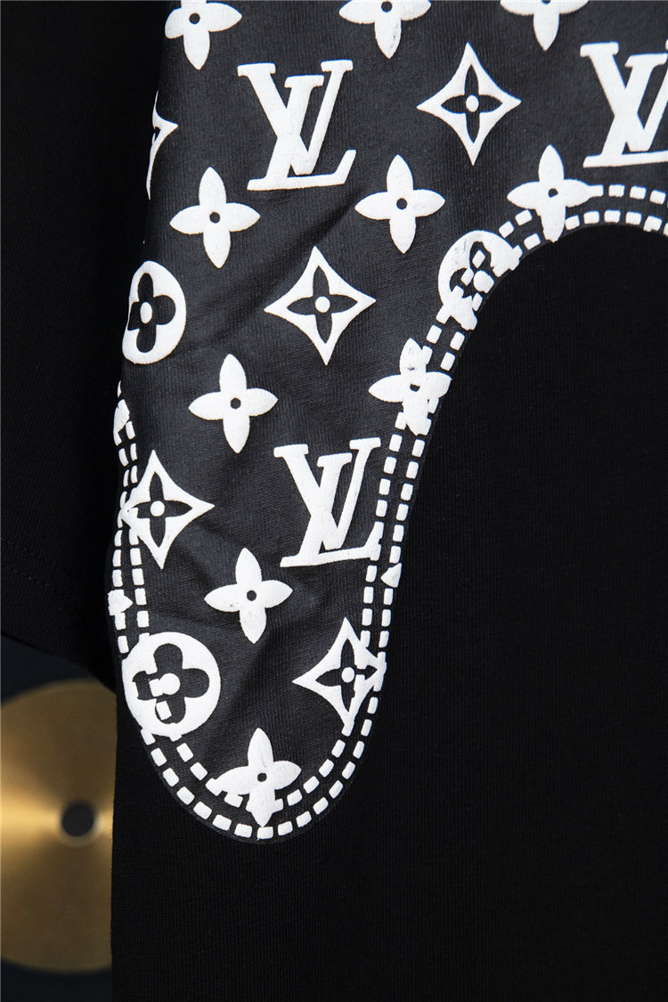 Black LLV with Pattern Design Shirt