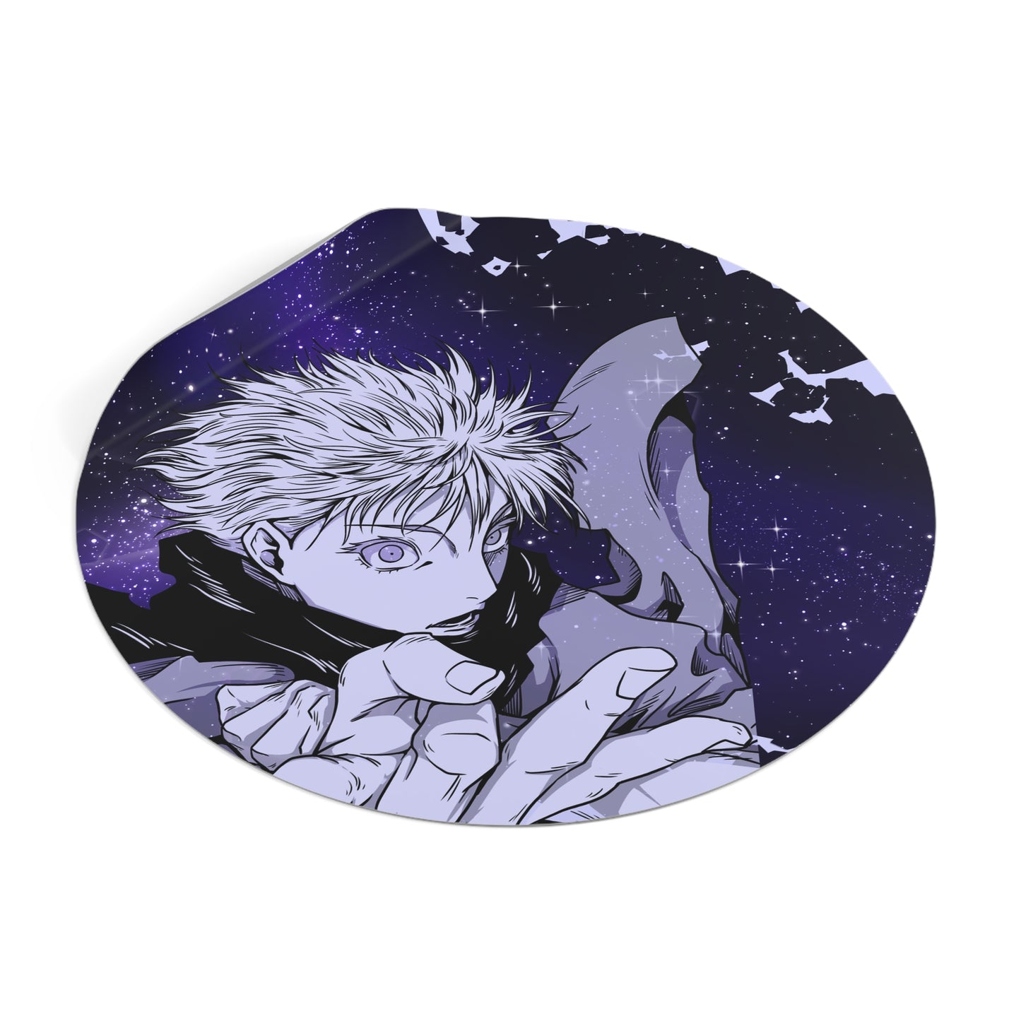 Black Curse Round Vinyl Stickers