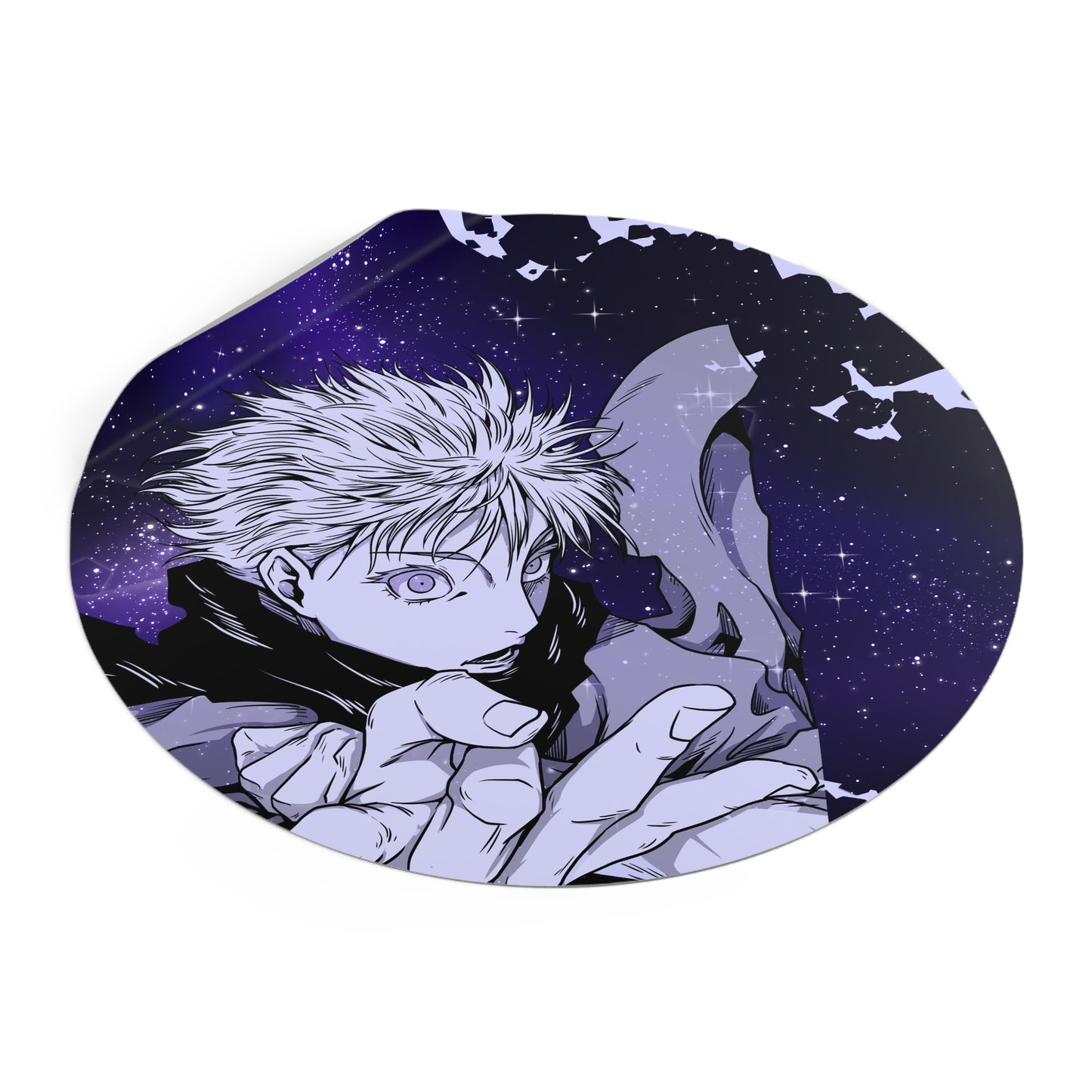 Black Curse Round Vinyl Stickers