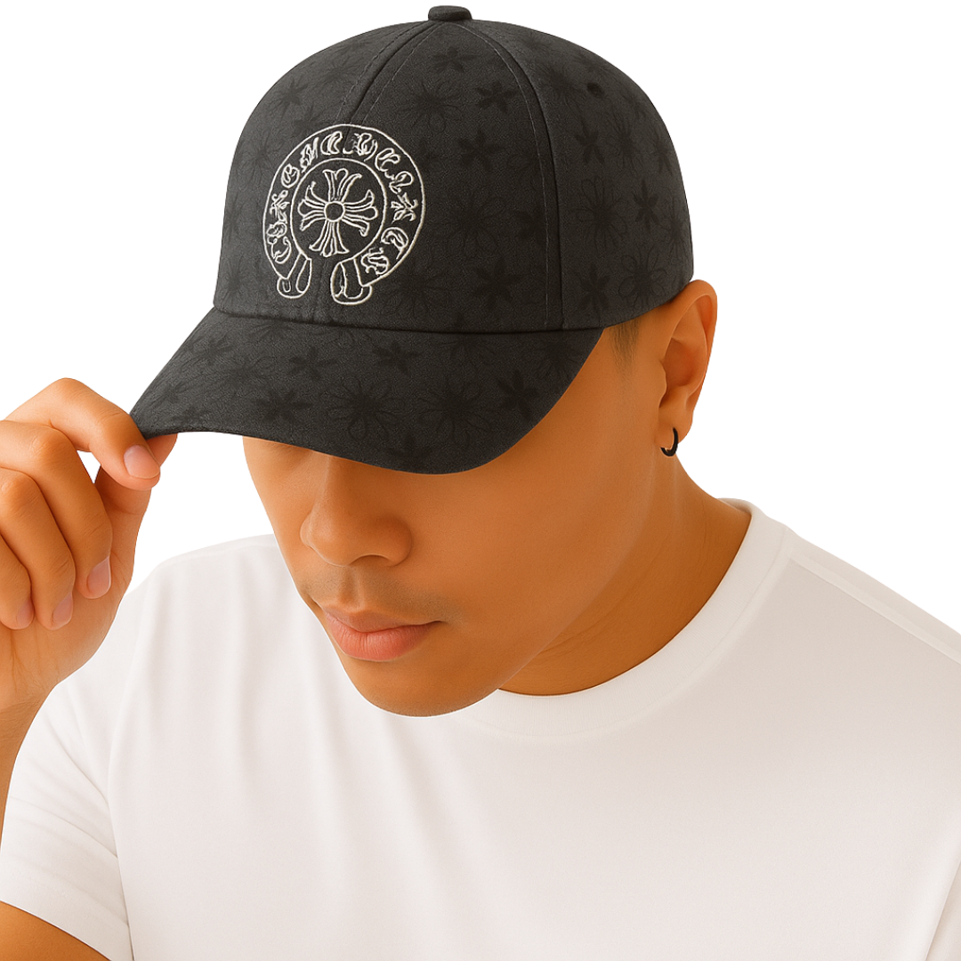 Chrome H Design Hats