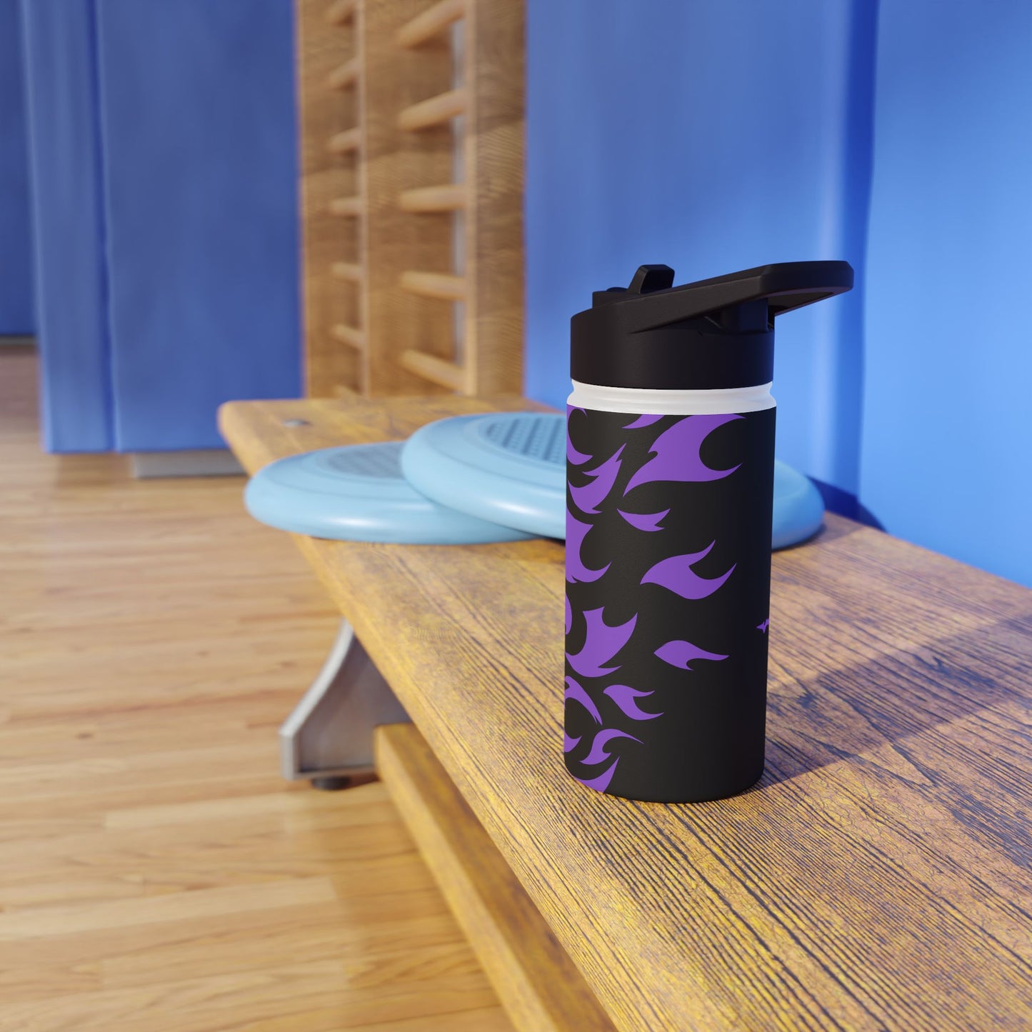 Purple Curse Stainless Steel Water Bottle, Standard Lid