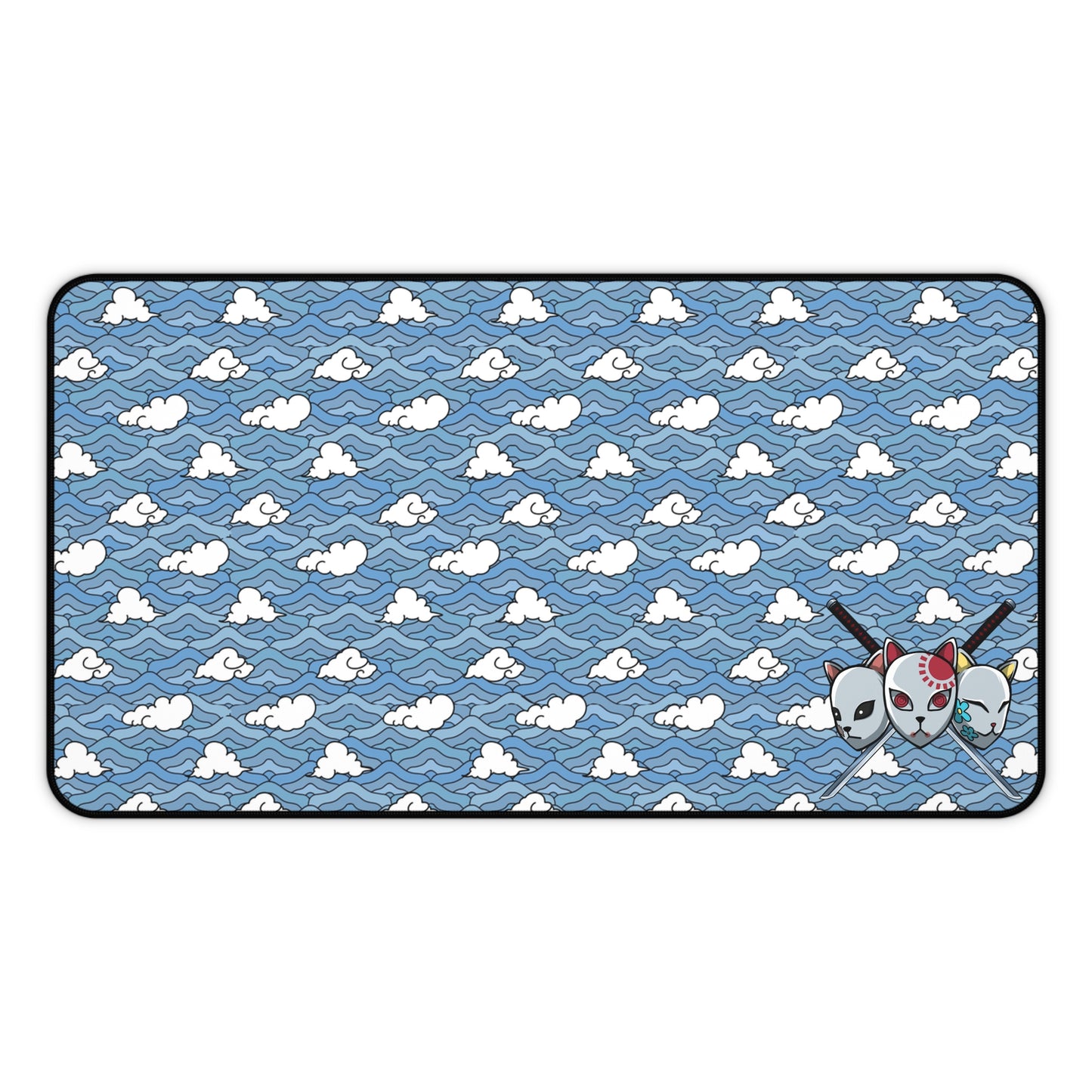 Blue Sakonj Desk Mat