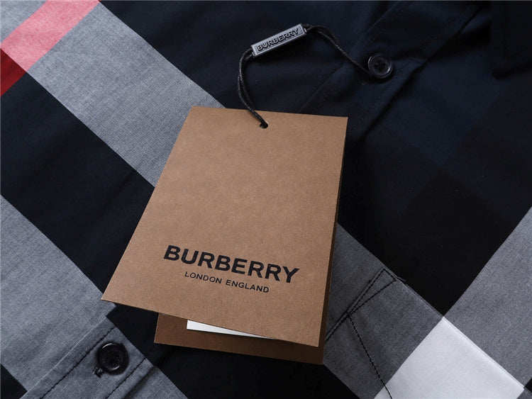 Black Stripes Brbry Polo Shirt