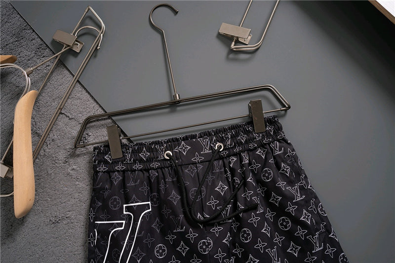 Black LLV Design Shorts