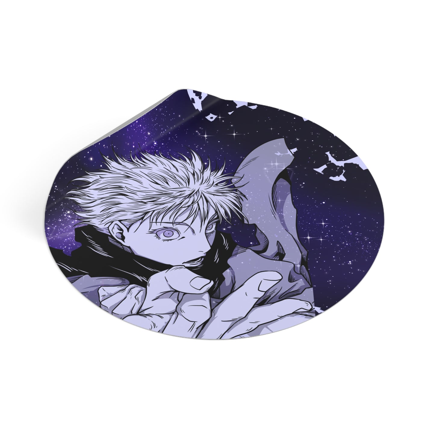 Black Curse Round Vinyl Stickers