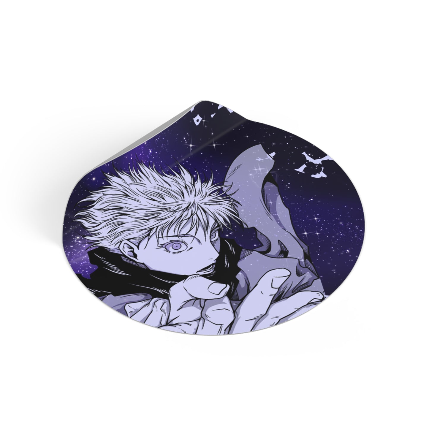 Black Curse Round Vinyl Stickers