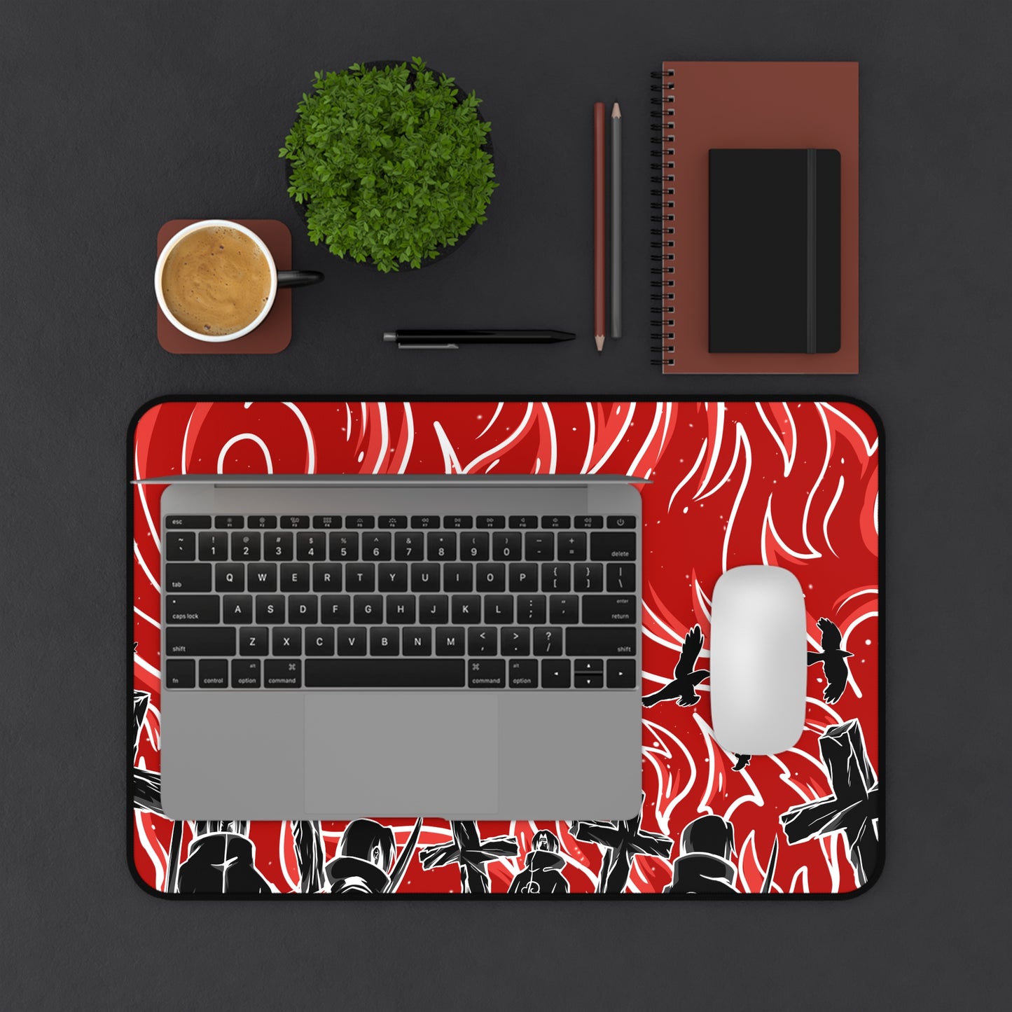 Red Akat Desk Mat
