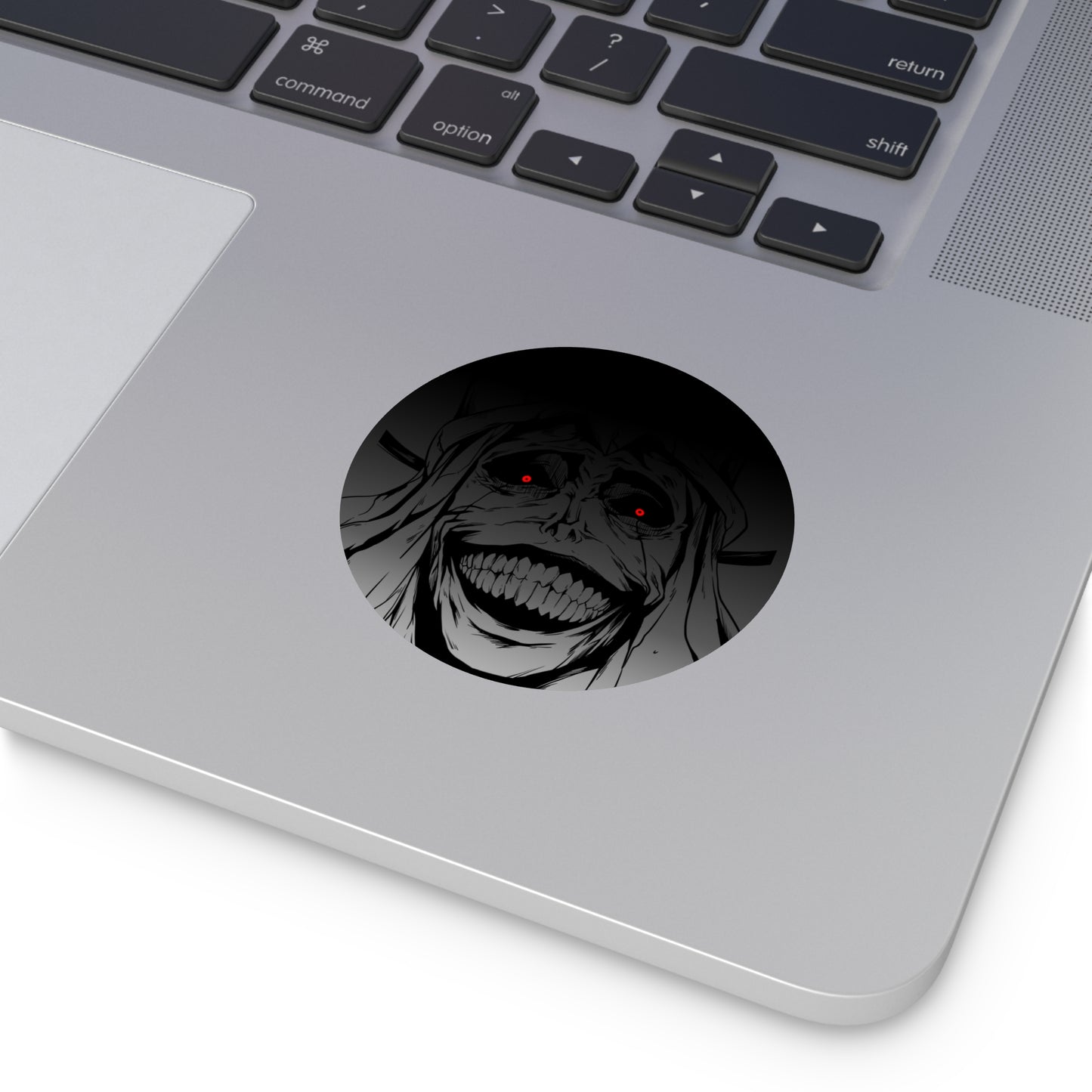 Statue of God Round Vinyl Stickers