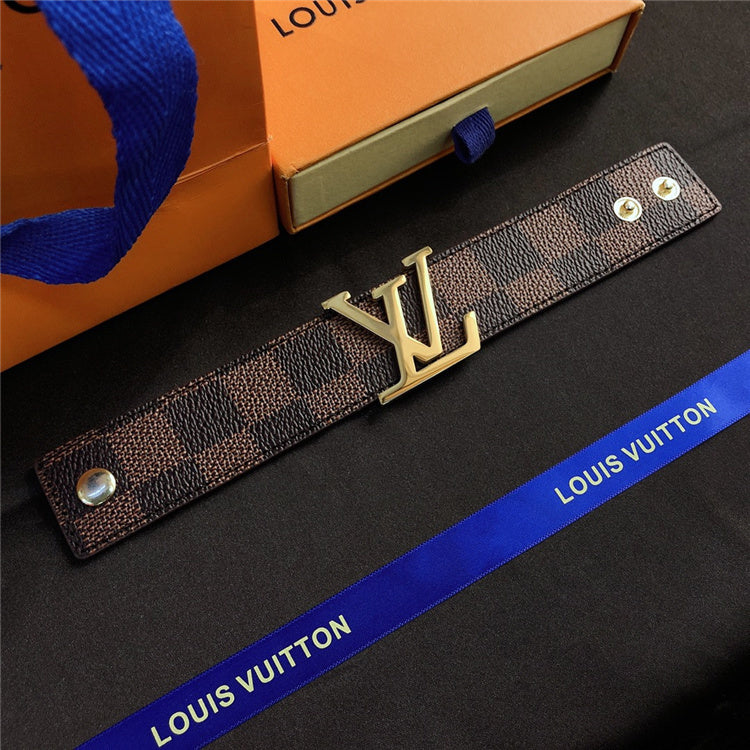LLV Brown Checkered Bracelet