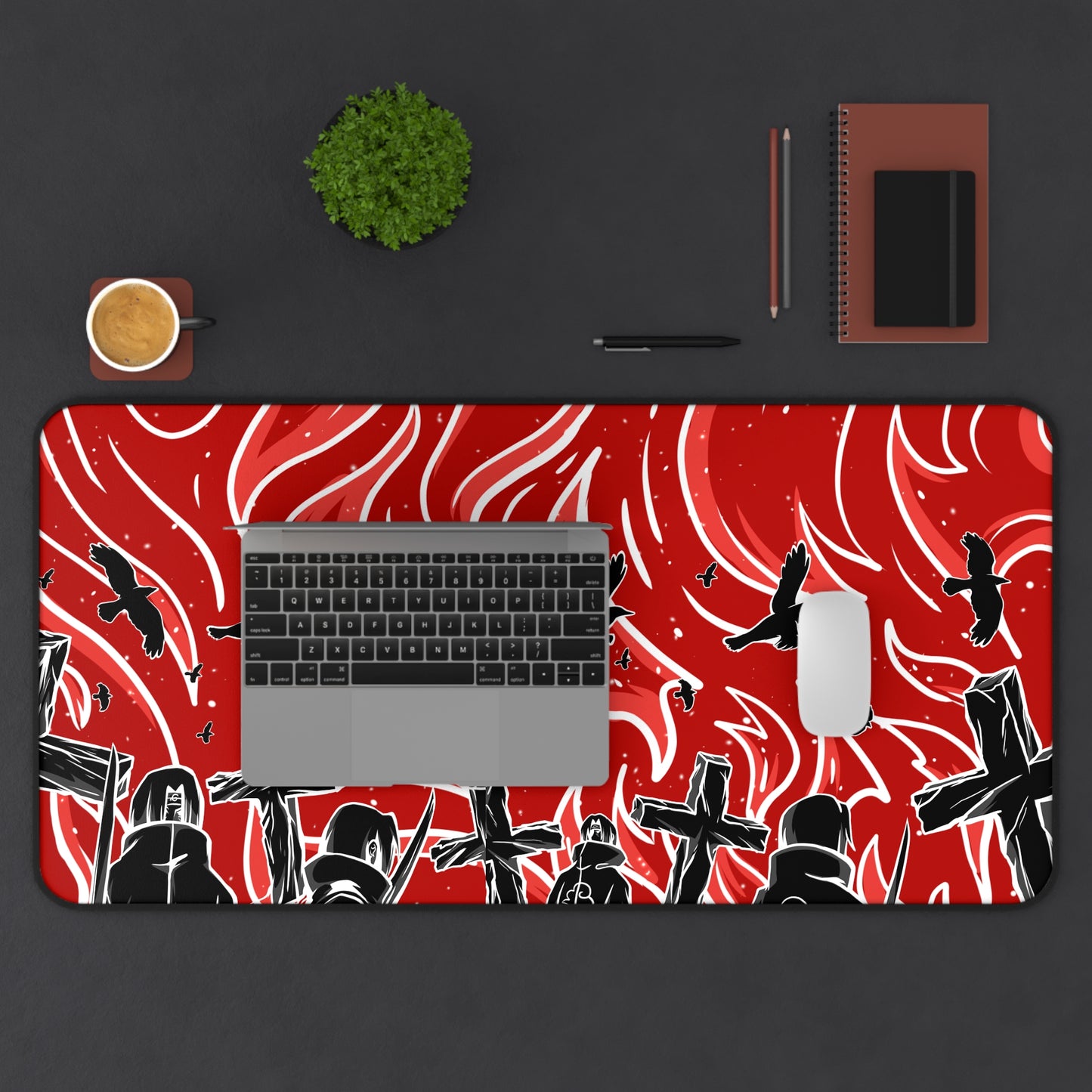 Red Akat Desk Mat