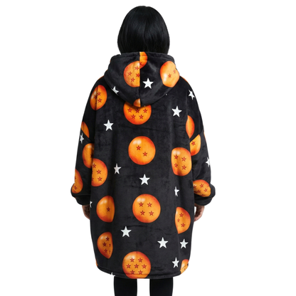 Black Stars Hoodie Blanket