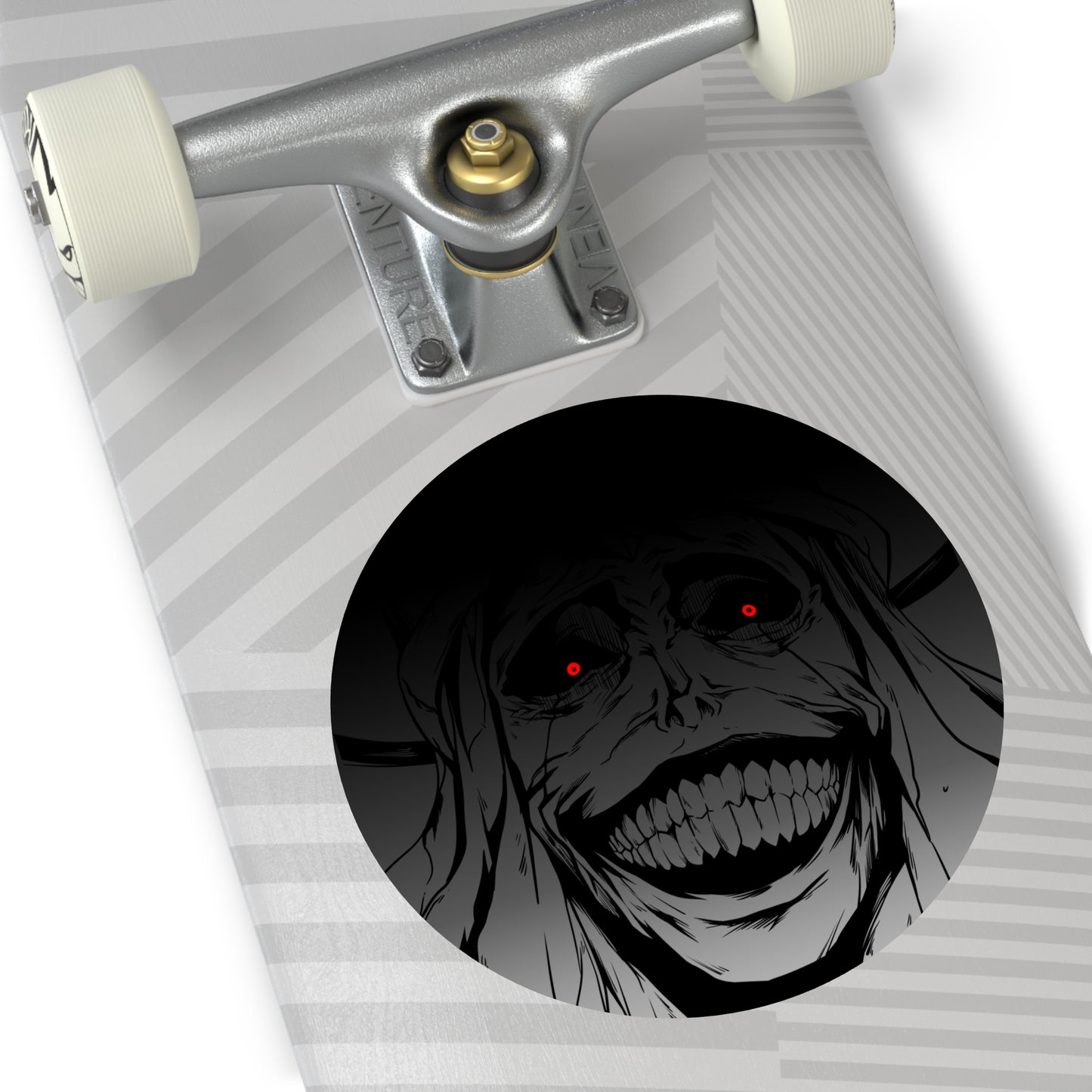 Statue of God Round Vinyl Stickers