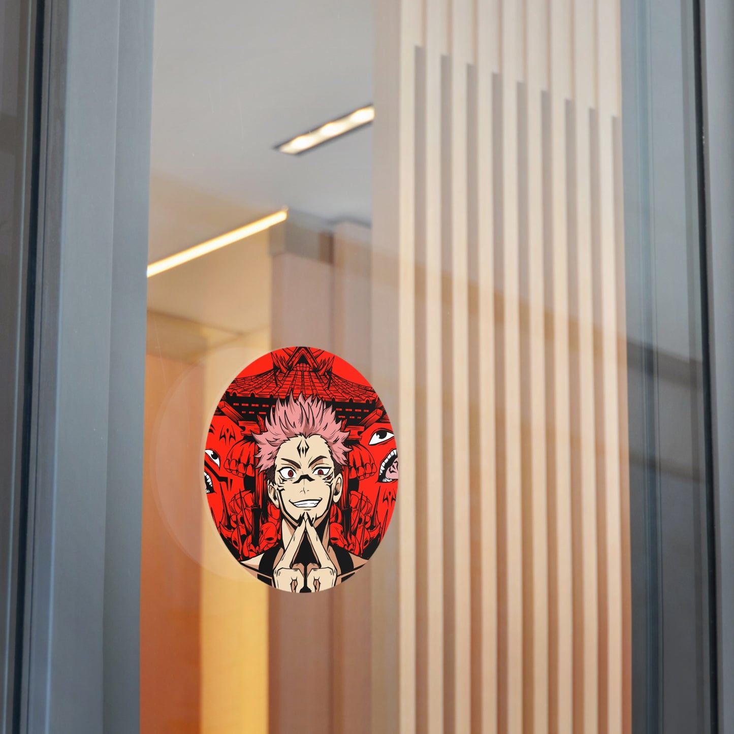 King of Curses Round Vinyl Stickers