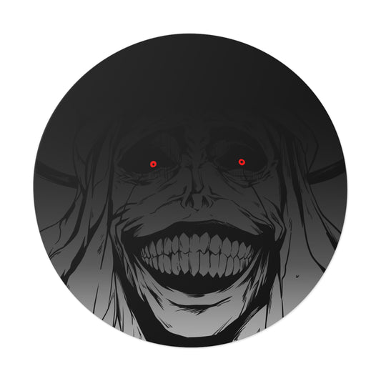 Statue of God Round Vinyl Stickers