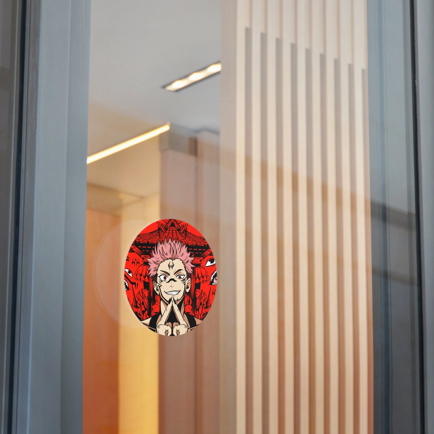 King of Curses Round Vinyl Stickers