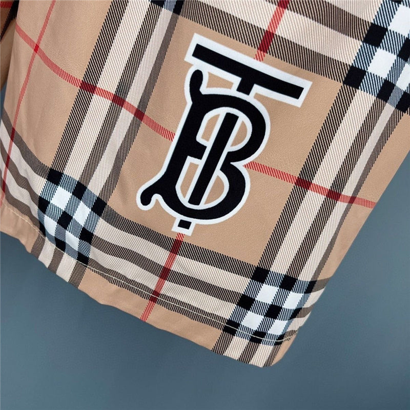 Striped Bbry Design Shorts
