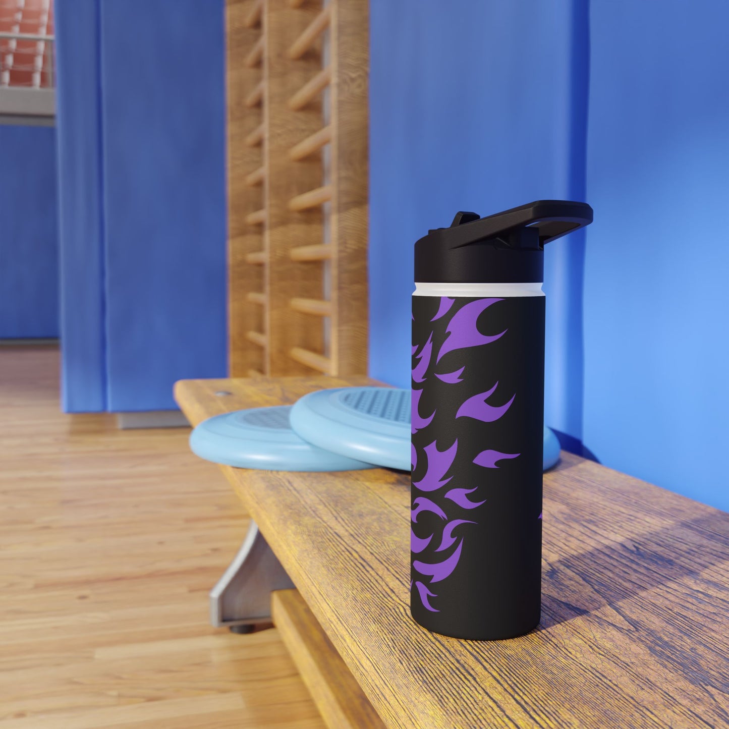 Purple Curse Stainless Steel Water Bottle, Standard Lid