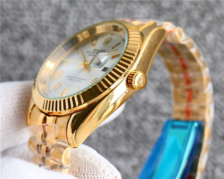 Gold Rlex Design Watch